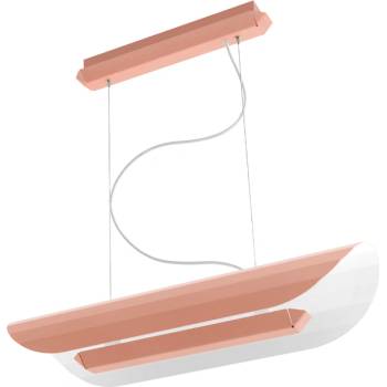 Kaspa Apolin висяща линейна лампа, 65 см, пепел от рози (11205116)