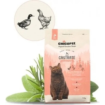 Image 1 of Chicopee Chicopee Classic Nature Line Castrate - пълноценна храна за кастрирани котки от всички породи, над 1 година, БЕЗ ГЛУТЕН, с птици, 15 кг