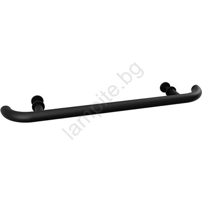 Bemeta Дръжка за врата 70x4 cm неръждаема стомана/черна (BD0098)