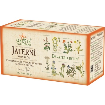 Grešík Čaj bylinný Jaterní 20 x 1 g