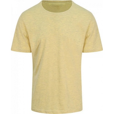 Melírové unisex tričko v pastelových barvách Just Ts Žlutá JT032