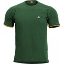 Tričko Pentagon Levantes Crewneck Stripes zelené
