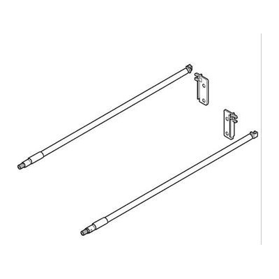 Blum Metabox ZRE.371S.ID podélný reling 400 mm ocel krémová bílá