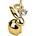 Umbra HK Limited Umbra Поставка за пръстени zoola bunny - зайче - цвят месинг (umbra-299213-104)