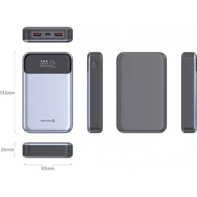 Swissten LAPTOP 20000 mAh POWER DELIVERY černá
