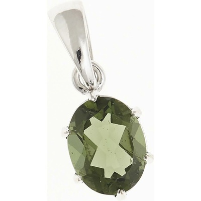 My Moldavite Stříbrný přívěsek s vltavínem 32