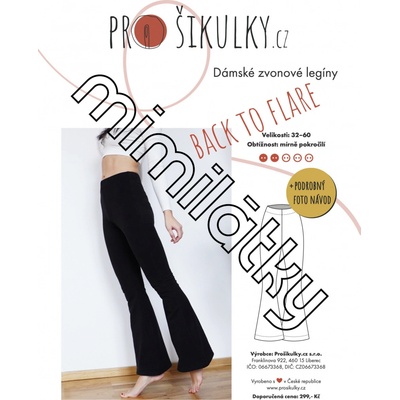 Dámské zvonové legíny BACK TO FLARE | 32-60 - Česky – Hledejceny.cz