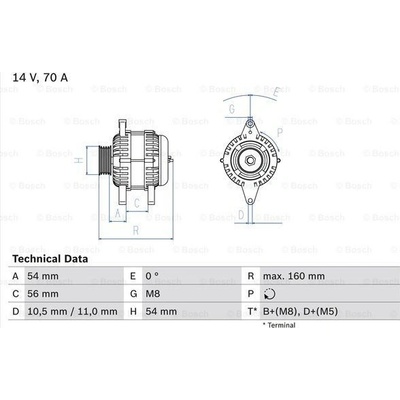 Alternátor BOSCH 0 986 041 260