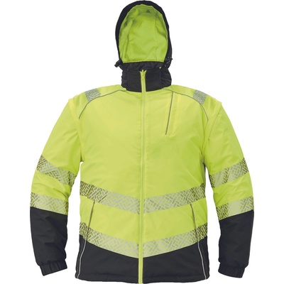 CERVA Cerva knoxfield profi hv / Двулицев изолиран hi-vis яке 4в1 със свалящи се ръкави и качулка, размер s (0301054270001)