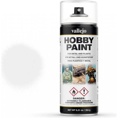 Vallejo Aerosol 28010 White Primer Spray 400ml Hobby Paint