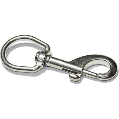 Karabína otočná U2, nehrdz. oceľ A4, 80x16mm