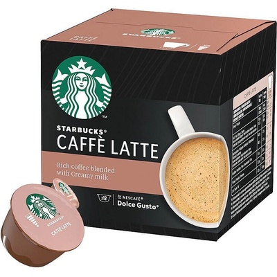 Starbucks Caffe Latte by Nescafé Dolce Gusto Kávové kapsle 12 kapslí