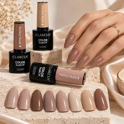 CLARESA hybridní gel lak 5g Perfect nude