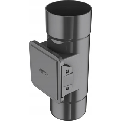 Bryza Lapač listí s dvířky pro plastové okapy Ø 110mm RAL 7021 antracit