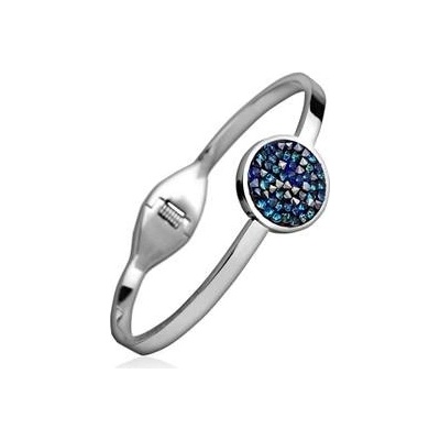 Šperky4U ocelový s krystaly Crystals from Swarovski bermuda blue LV7001-BB