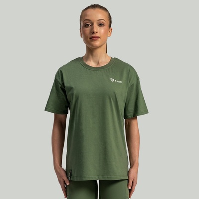GymBeam STRIX Дамска тениска Lunar Oversized Cedar Green XS