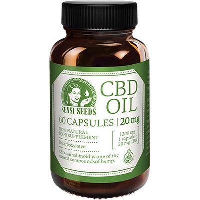 Sensi Seeds CBD olej 20 mg 60 kapslí