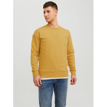 JACK & JONES Мъжка блуза Jack and Jones Crew Neck Sweatshirt Mens - Honey Gold