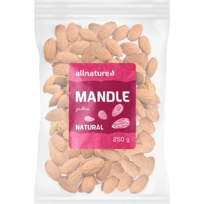 Allnature Mandle natural jádra 250 g