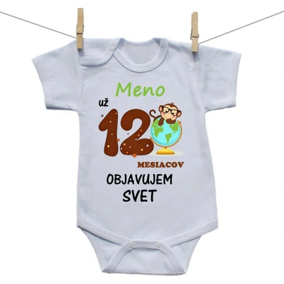 Boodyy Body s krátkym rukávom Už 12 mesiacov objavujem svet