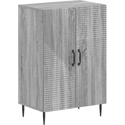 vidaXL Шкаф за обувки HAARLEM 59, 5 x 39, 5 x 89, 5 см Сив Сонома (896871)