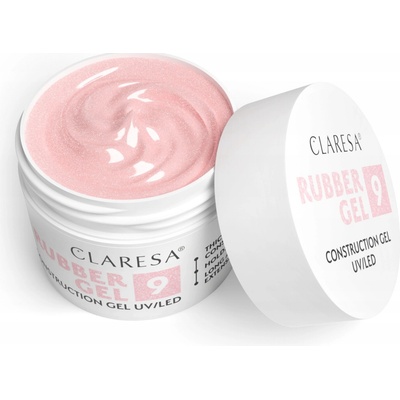 Claresa Rubber gel na nehty pro modeláž a prodlužování stavební gel 9 90g