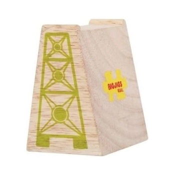 Image 1 of Bigjigs Toys - Дървени блокчета за повдигане на релси - 12 броя