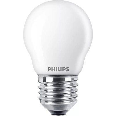 Philips LED žiarovka Ball E27 P45 3,4W = 40W 470lm 2700 Warm Filament Milky Dimmable