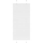 vidaXL Плисирана щора Бяла 65x100 cm Ширина на плата 64, 4 cm (4015476)