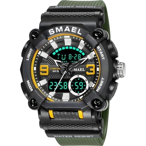 SMAEL Часовник smael fo-14148 - Зелен / Черен kp14148 Часовници