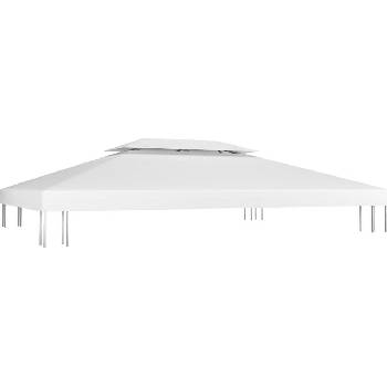 OMAXI 115886 Dvojitá střecha na altán 310 g/m² 4 x 3 m bílá