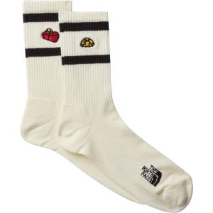 The North Face Мъжки спортни чорапи The North Face Everyday Crew TNF Icons Sock 2-Pack Sports socks - White Dune - размер XS (207-0597-0211)