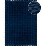 Flair Rugs Тъмносиня синтетична кожа 80x150 cm Waffle Faux Fur - Flair Rugs (503119376475)