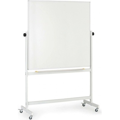 B2B Partner Mobilní otočná magnetická tabule, keramický povrch, 1200 x 1200 mm