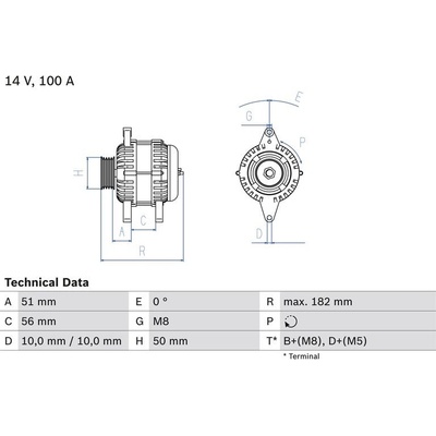 BOSCH 0 986 043 680 generátor (0986043680)