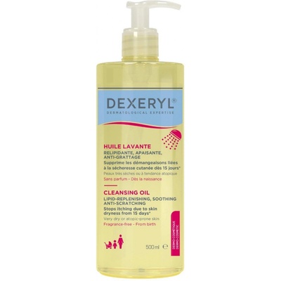 Dexeryl Upokojujúci umývací olej na veľmi suchú kožu 500 ml