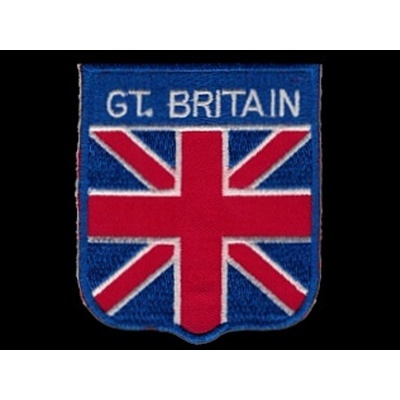 Nášivka GT. BRITAIN vyšívaná zažehlovací