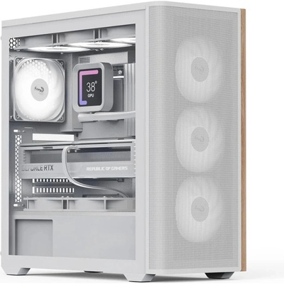 Ion Computers Геймърски компютър ION D501A White с процесор AMD Ryzen 7 9850X3D, видео карта GeForce RTX 5070 12GB GDDR7, RAM памет 32GB(2x16GB) DDR5 6000MHz, SSD 1TB NVMe M. 2 PCIe Gen4, водно охлаждане 360 (c003611)