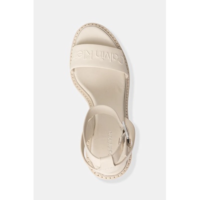 Calvin Klein Кожени сандали Calvin Klein WEDGE SANDAL 70 - HE (HW0HW02376)