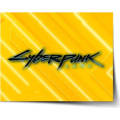 Sablio Plagát Cyberpunk 2077 Žltý - 90x60 cm