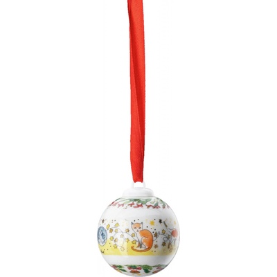 Rosenthal Porcelánová mini koule motiv Vánoční strom Christmas Sounds Ø 4,5 cm
