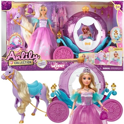 Woopie ĽADOVÁ PRINCEZNÁ LILY SÚPRAVA KOČ KORUNA