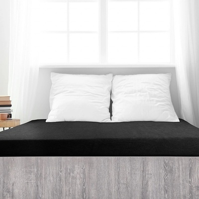 4Home froté prostěradlo Premium černé 180x200