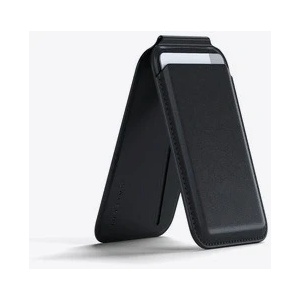 Satechi Vegan-Leather Magnetic Wallet Stand (iPhone 12/13/14/15 all models) - Black (ST-VLWK) - iStore