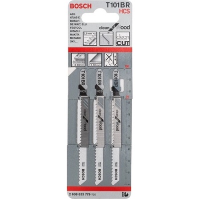 Bosch pilový plátek do kmitací pily T 101 BR/bal.3ks – Zboží Dáma