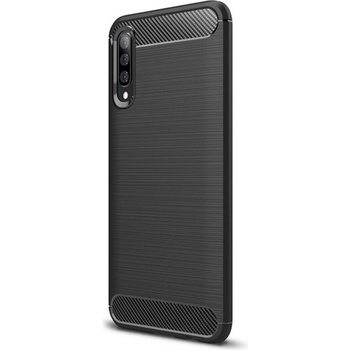 Gigapack Samsung A50s GIGAPACK Силиконов протектор за телефон, удароустойчив, карбонова шарка, ЧЕРЕН GP-86607 (GP-86607)