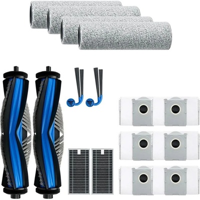 Комплект четки, филтри, мопове и торбички Mobilly за Ecovacs Deebot X9 Pro Omni, 14 бр (Ecovacs deebot X9 Pro, 14 pcs)