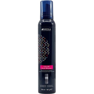 Indola Color Style Mousse farbiaca pena na vlasy Anthracite 200 ml