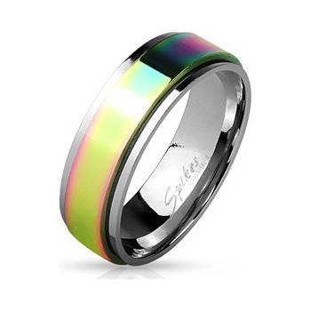 Šperky4U Rotační ocelový prsten OPR0037 8