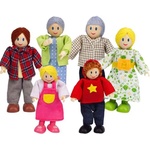 HaPe International Игрален комплект Hape - Дървени фигури, семейство (H3500)